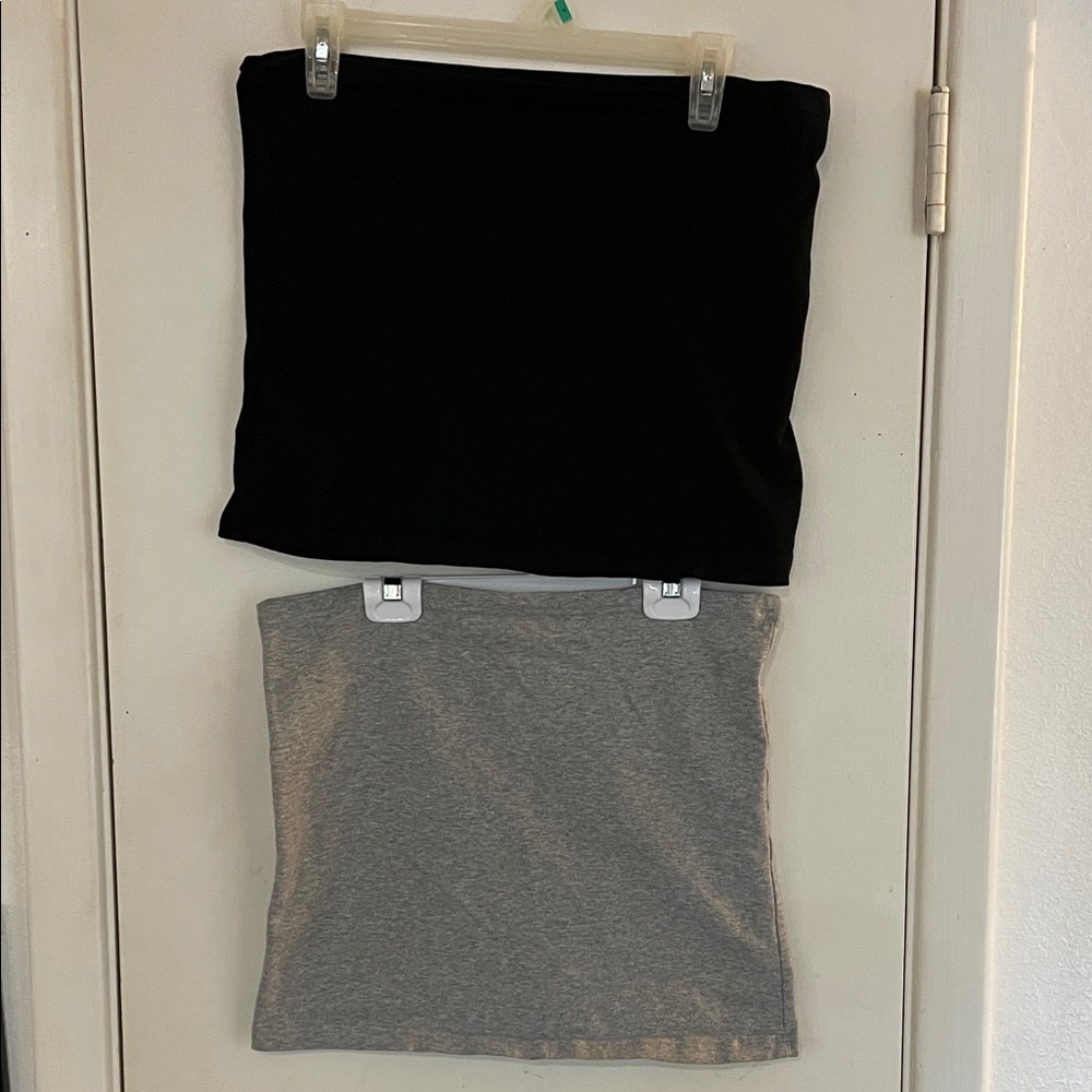 Maddie Moo Black and Gray Pregnancy Belly Band XL